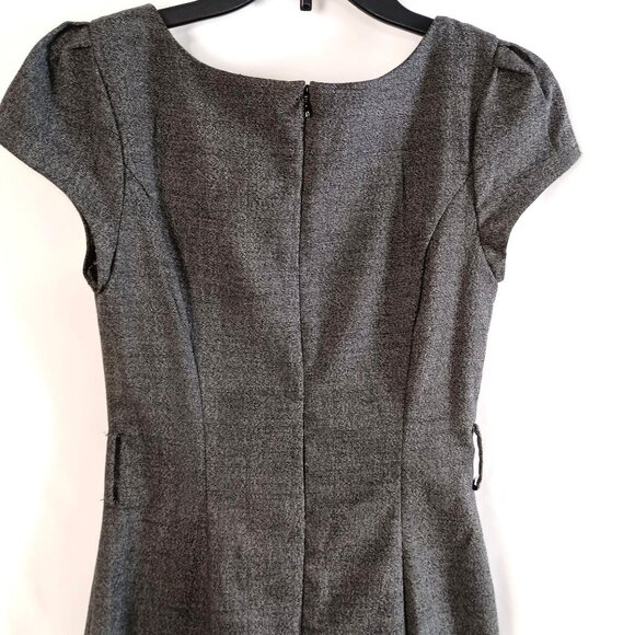 BCX Classic Gray Fitted Dress Juniors Size 7 Career Casual Party No Belt - Picture 5 of 7